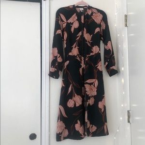 ☽dark green midi dress.